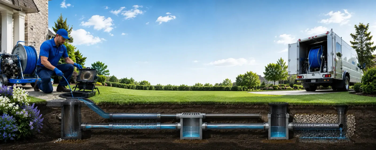 Outdoor drain cleaning information for Oradell, NJ